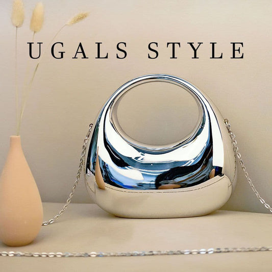 Golden evening bag