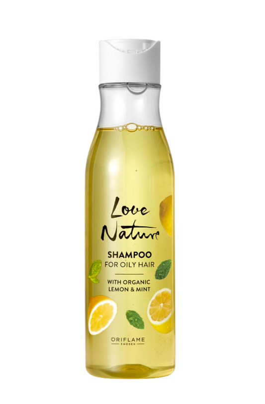 Shampoo For Oily Hair with Organic Lemon & Mint