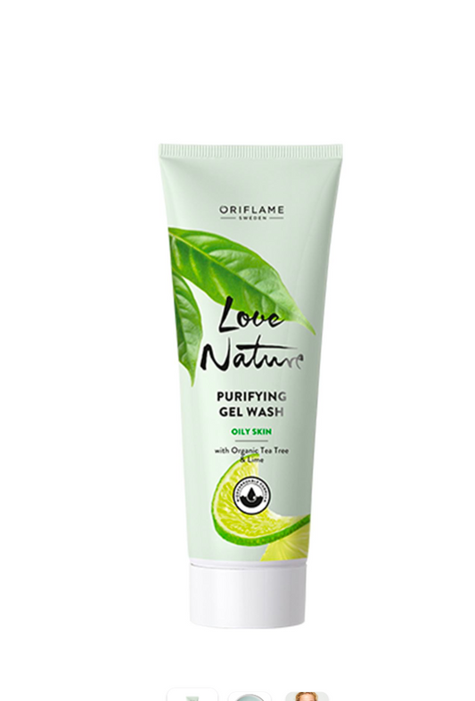 Purifying Gel Wash with Organic Tea Tree & Lime