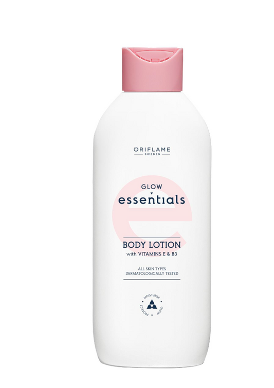 Glow Essentials Body Lotion with Vitamins E & B3