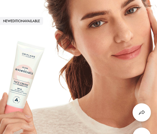 Glow Essentials Face Cream with Vitamins E & B3 SPF 10